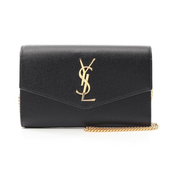 Saint Laurent Uptown Shoulder Bag Leather Black - Picture 1 of 5